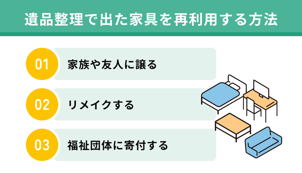 遺品整理で出た家具を再利用する方法