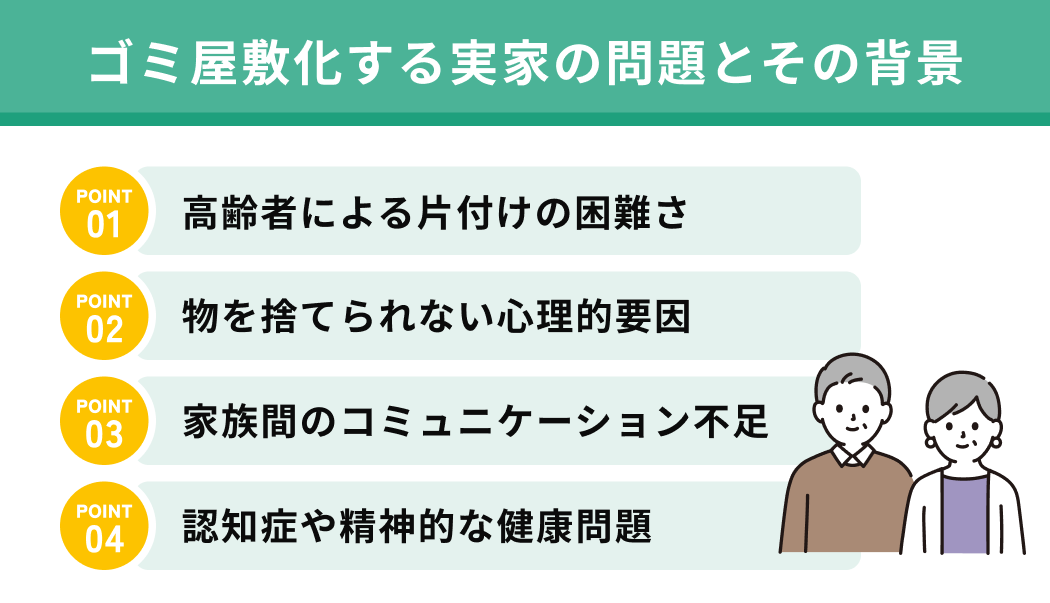 ゴミ屋敷化する実家の問題とその背景