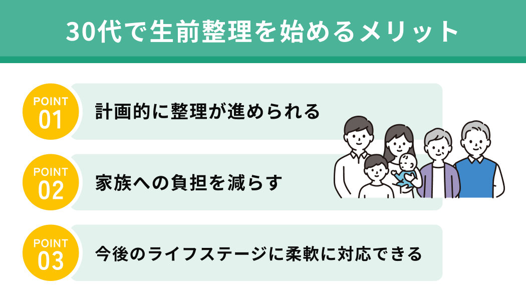 30代で生前整理を始めるメリット