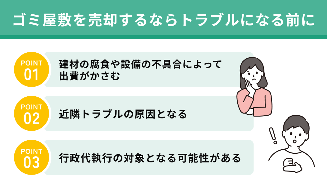 ゴミ屋敷を売却するならトラブルになる前に