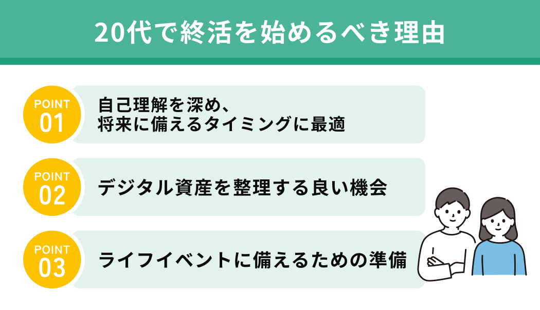 20代で終活を始めるべき理由