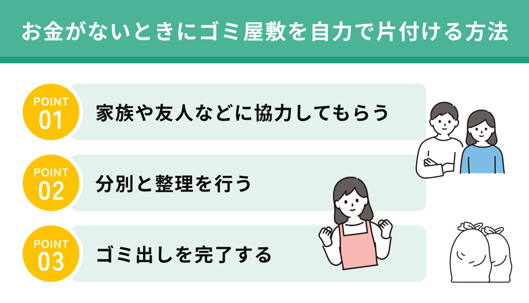 お金がないときにゴミ屋敷を自力で片付ける方法