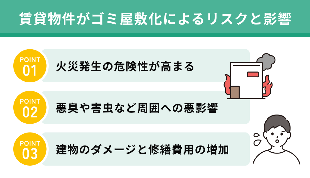 賃貸物件がゴミ屋敷化によるリスクと影響