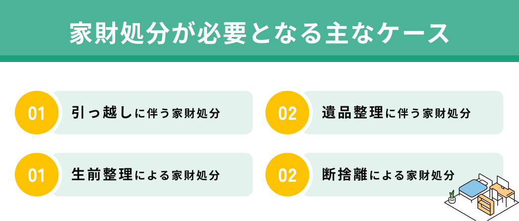 家財処分が必要となる主なケース