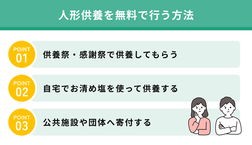 人形供養を無料で行う方法