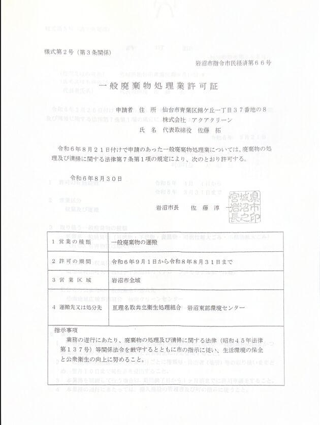 株式会社アクアクリーン